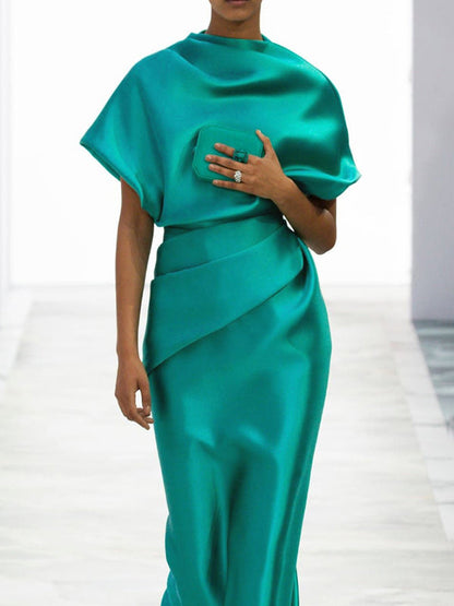 Isla Pleated Maxi Dress