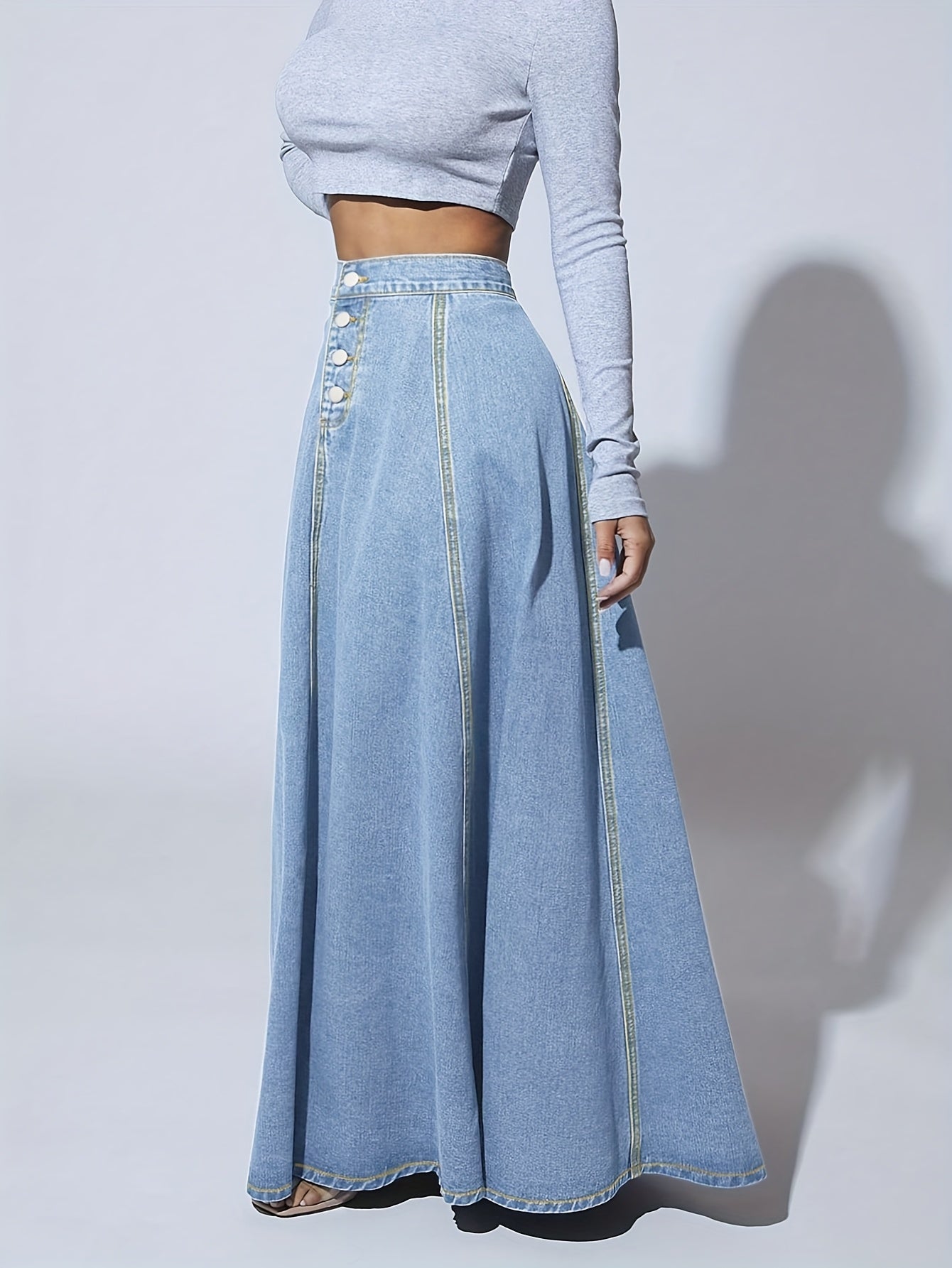 A-Line Denim Skirt