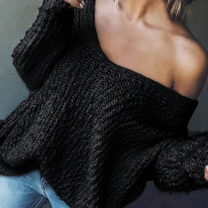 The Santa Monica Apparel™ | Strapless Hollow-Knit Sweater
