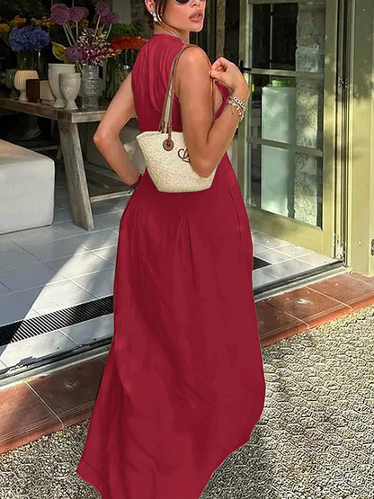 Celine Pleated Maxi Dress