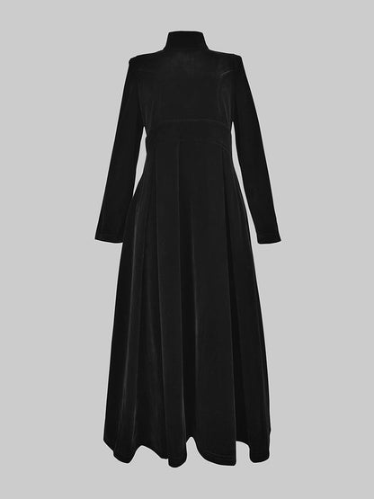 Atelier High-Neck Midi Dress