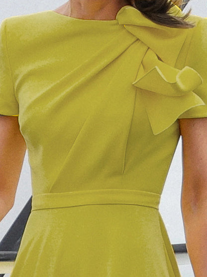 Valencia Pleated Evening Dress