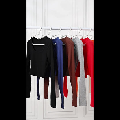 The Santa Monica Apparel™ | Square-Neck Crop Top