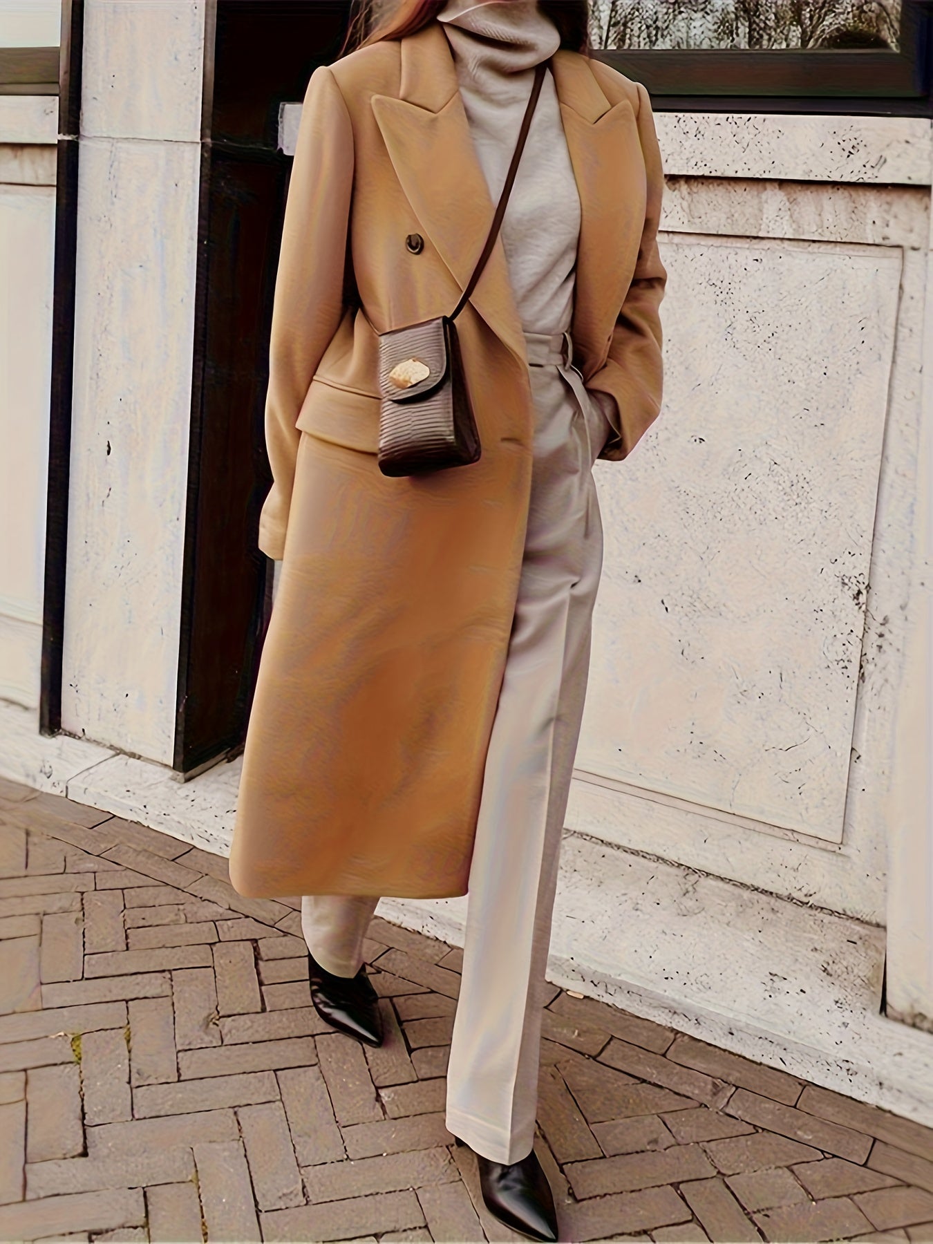 Elegant Double-Breasted Winter Coat