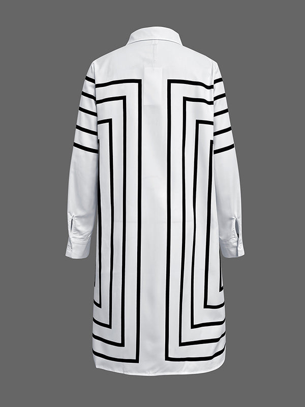 Camille Striped Shirt Dress