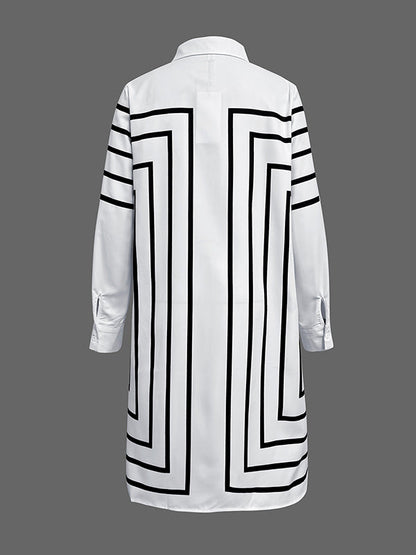 Camille Striped Shirt Dress