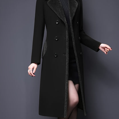 Double-Breasted Fur Coat