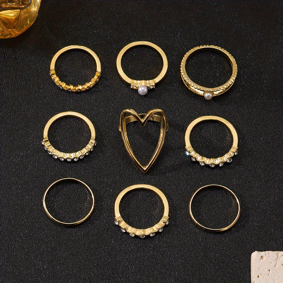 Heart Ring Set