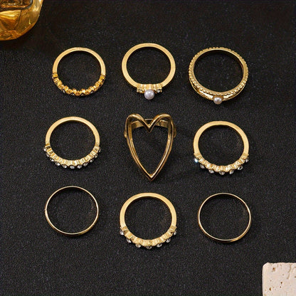 Heart Ring Set