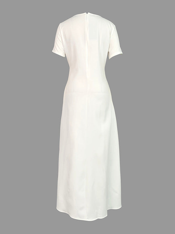 Elise Boat-Neck Maxi Dress