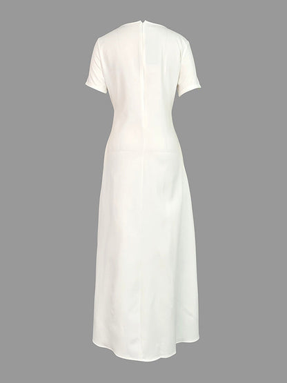 Elise Boat-Neck Maxi Dress