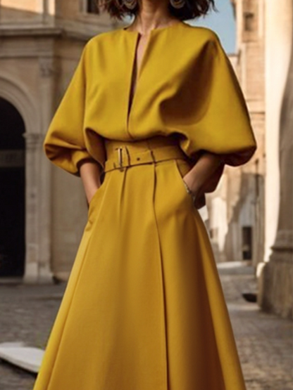 Renée Belted Maxi Dress