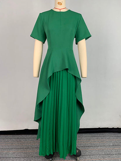 Clara Pleated Maxi Dress