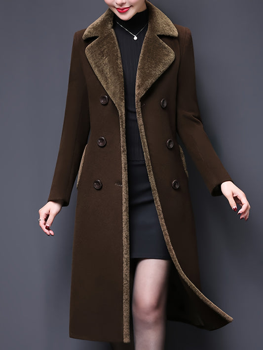 Double-Breasted Fur Coat