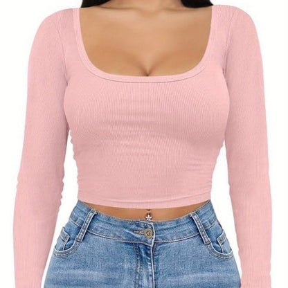 The Santa Monica Apparel™ | Square-Neck Crop Top