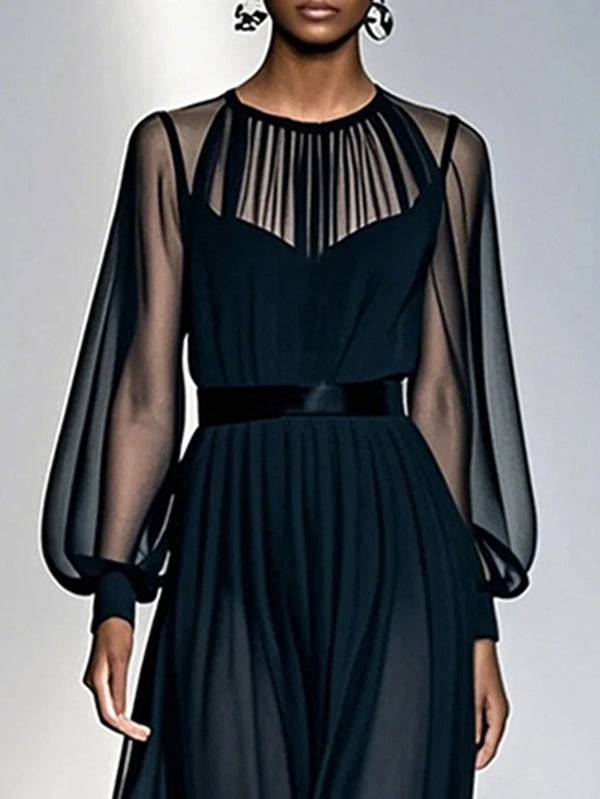 Elara Gauze Maxi Dress