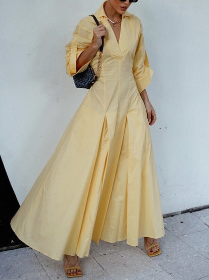 Vivienne Pleated Shirt Dress