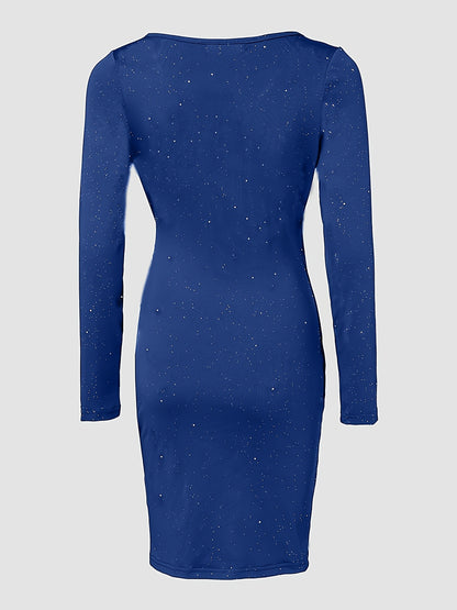 Bodycon Glitter Mesh Dress