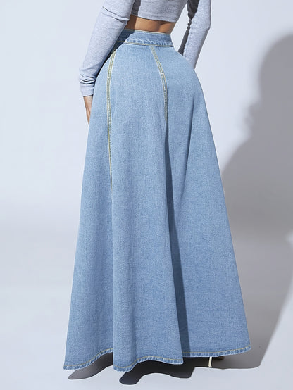 A-Line Denim Skirt