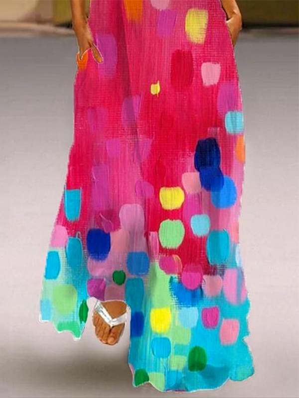 Serena Contrast Maxi Dress