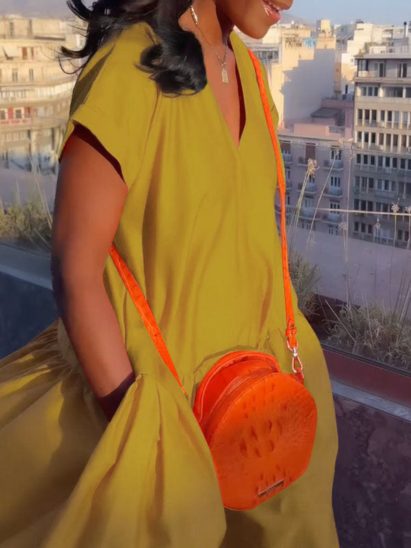 Riviera Pleated Maxi Dress