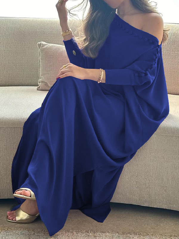 Renée Buttoned Maxi Dress