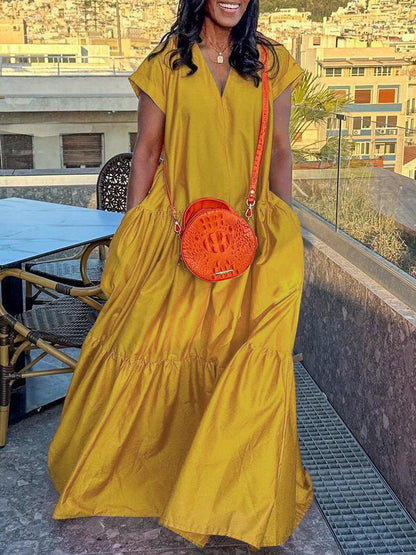 Riviera Pleated Maxi Dress