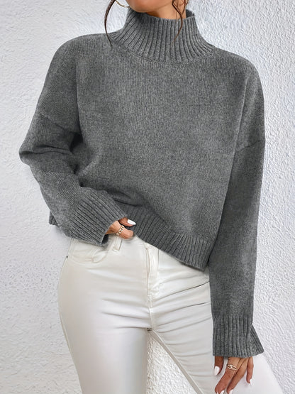 The Santa Monica Apparel™ | Sleek Stand-Collar Sweater