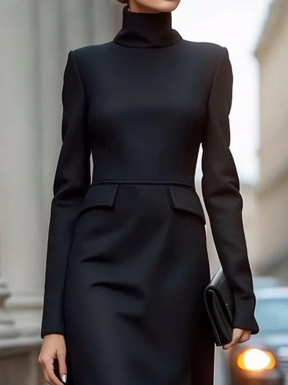 Renata High-Neck Midi Dress