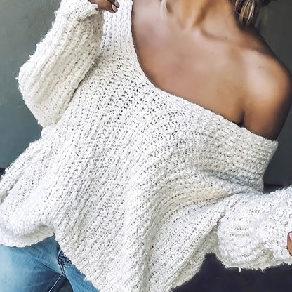 The Santa Monica Apparel™ | Strapless Hollow-Knit Sweater