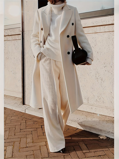 Elegant Double-Breasted Winter Coat