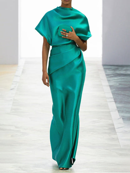 Isla Pleated Maxi Dress