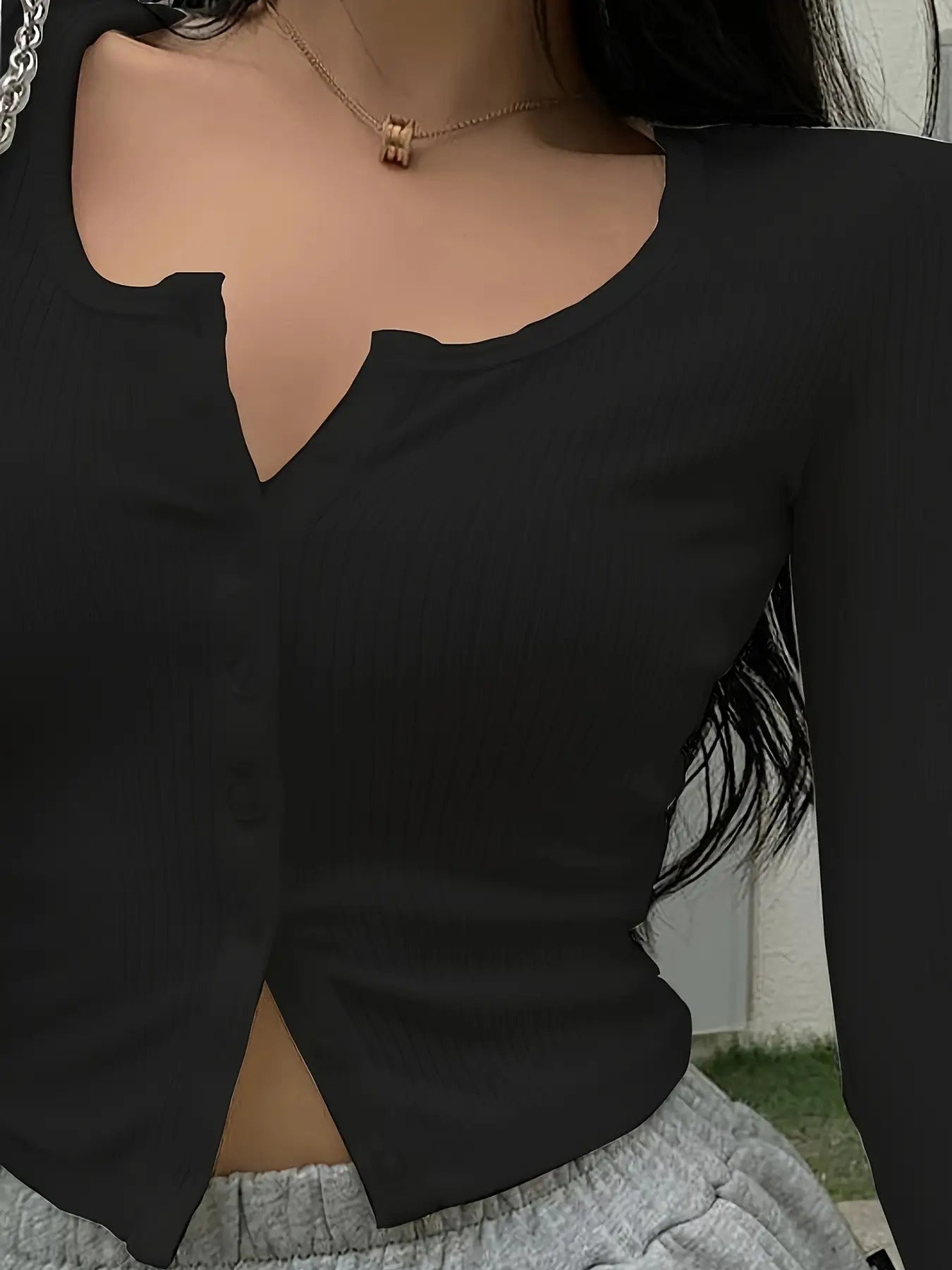 The Santa Monica Apparel™ | Draped Semi-Sheer Crop Top