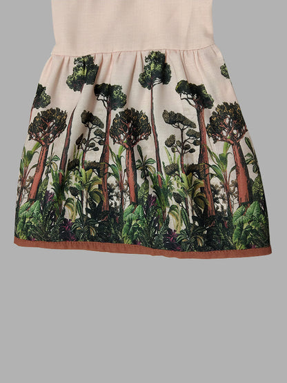 Amara Leaf-Print Maxi Dress