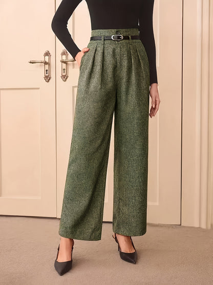 High-Waist Straight Pants