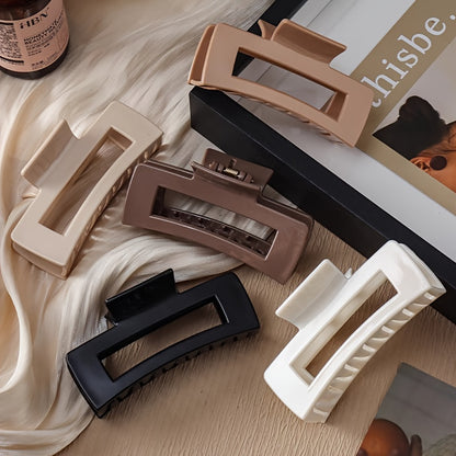 8-Pack Large Matte Hair Claw Clips