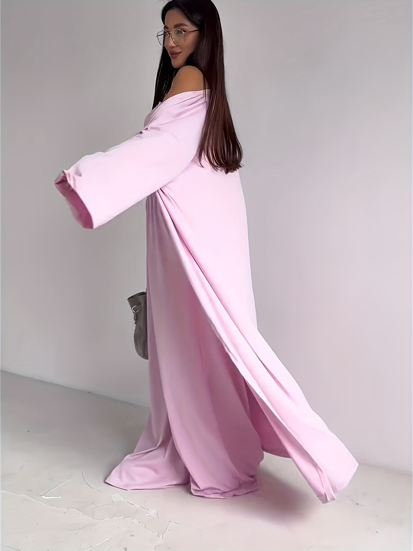 Tube Top, Long Cardigan & Wide-Leg Pants Set