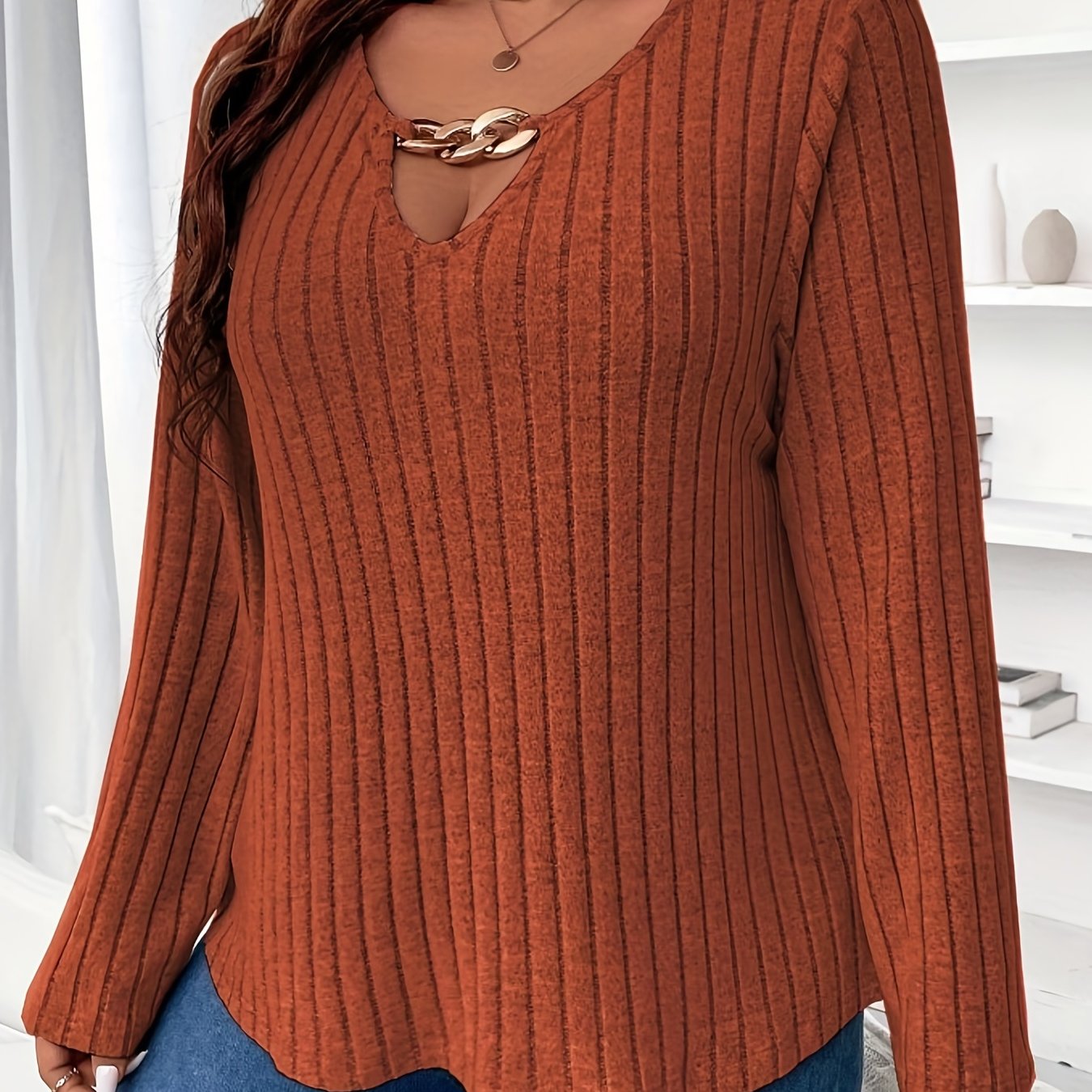 Elegant V-Neck Knit
