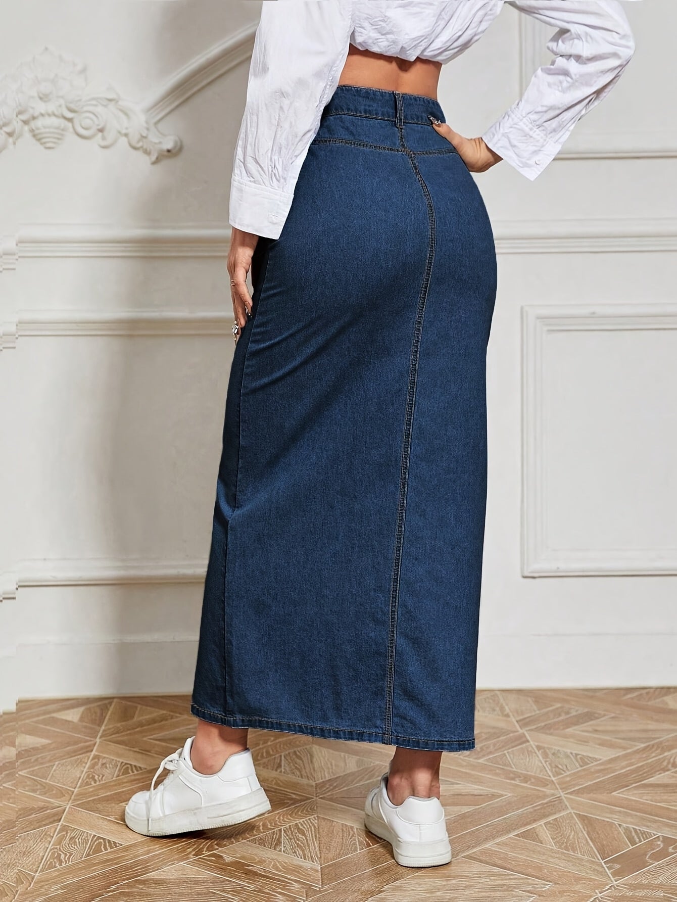 Denim Maxi Skirt