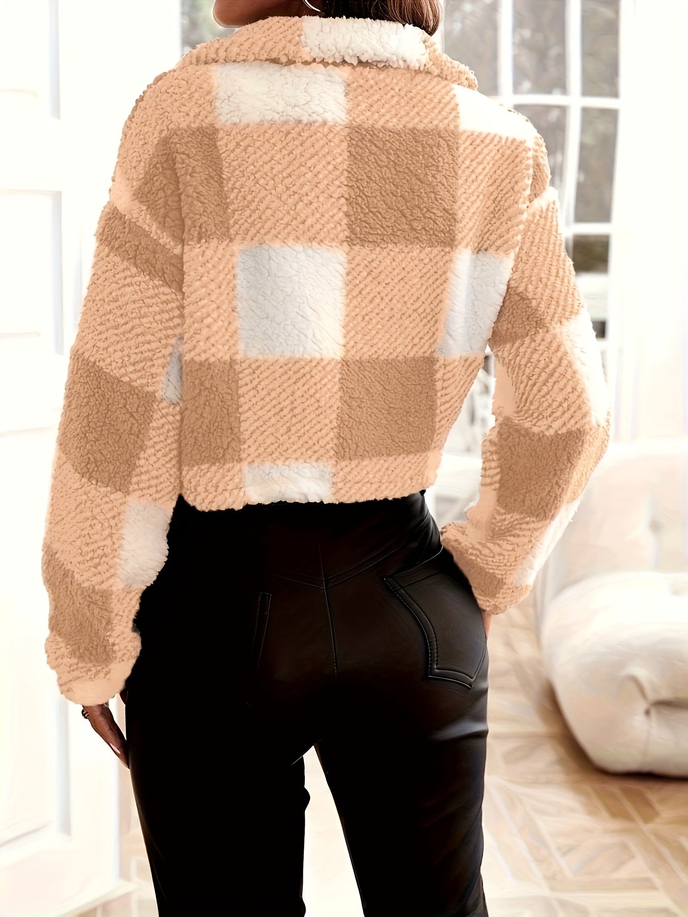 Plaid Teddy Jacket