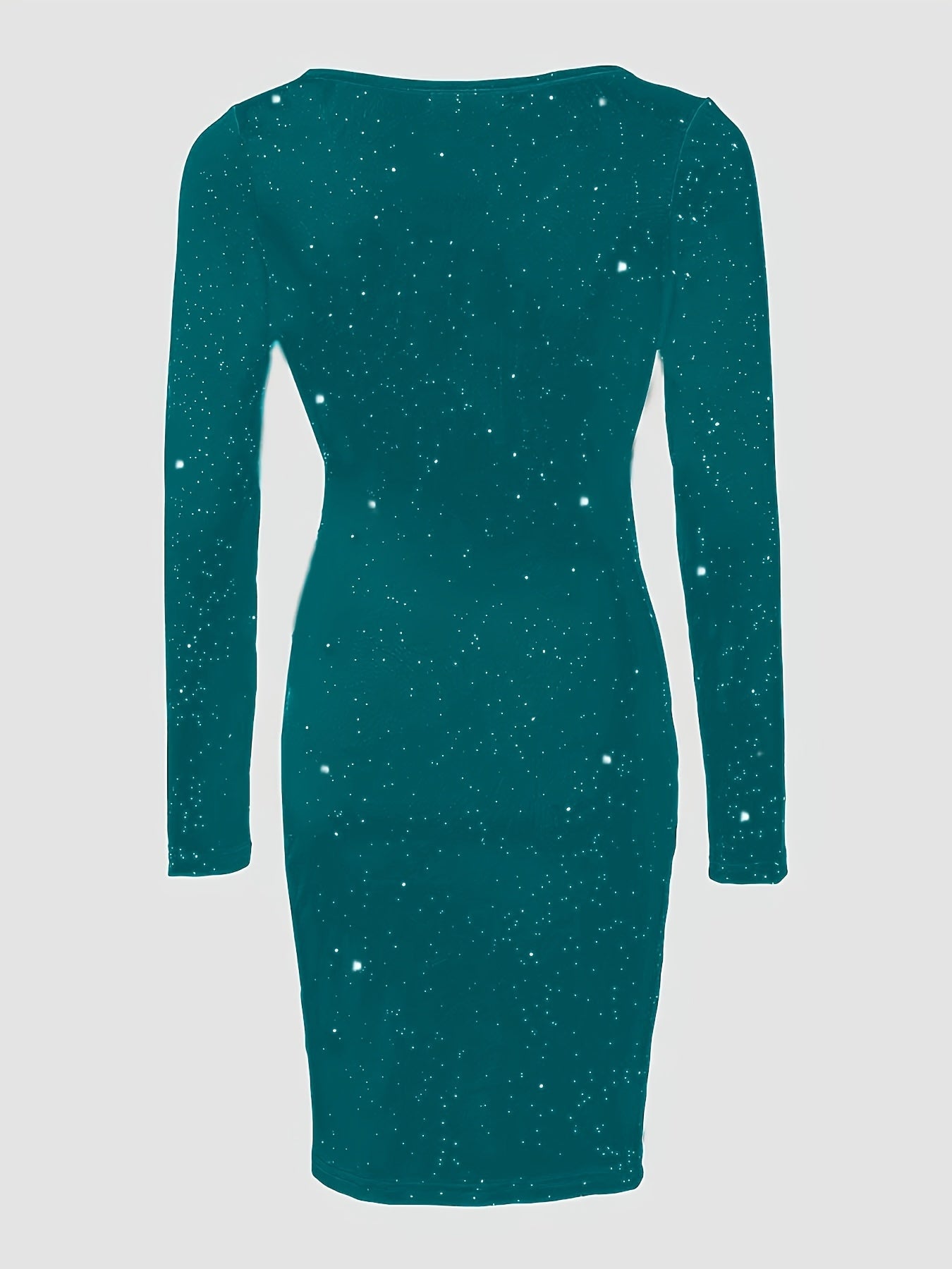 Bodycon Glitter Mesh Dress