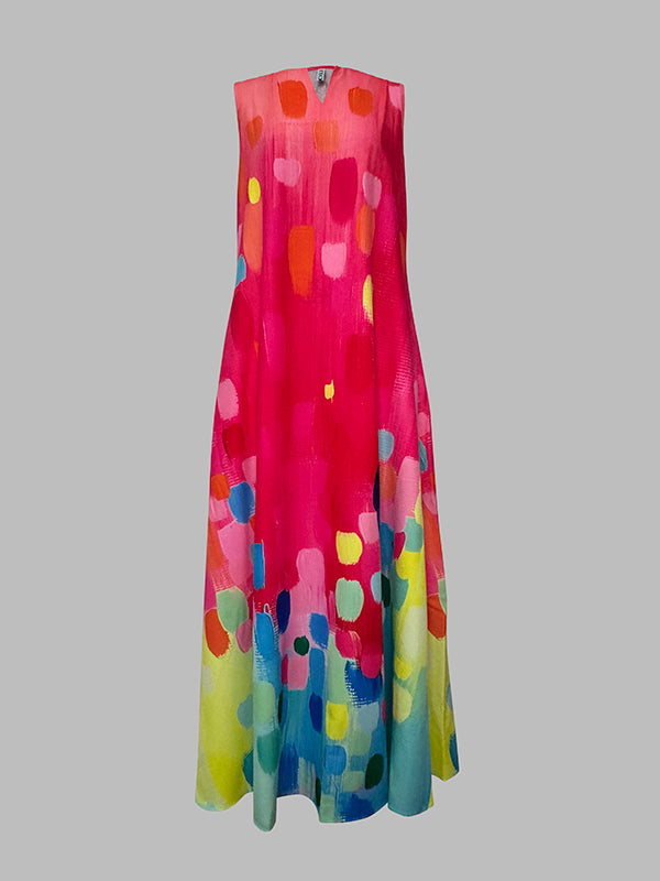Serena Contrast Maxi Dress