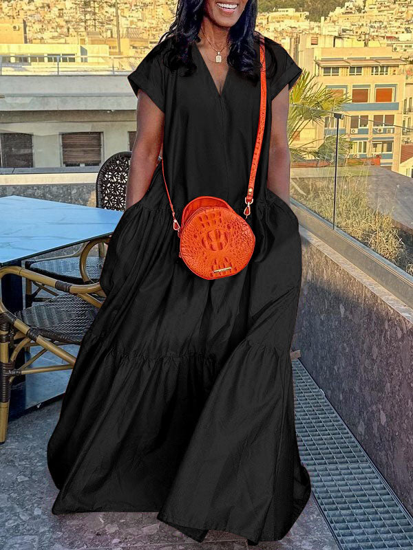 Riviera Pleated Maxi Dress