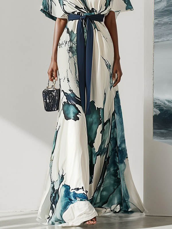 Aurora Printed Maxi Dress