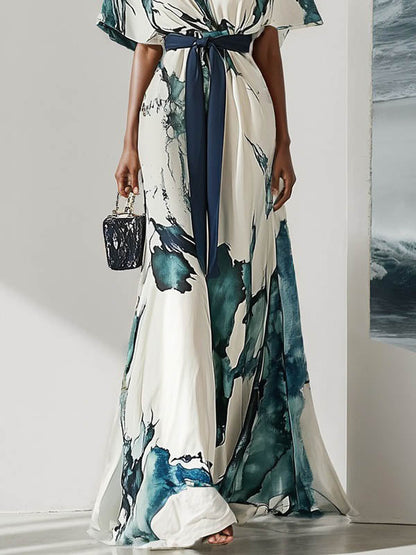 Aurora Printed Maxi Dress