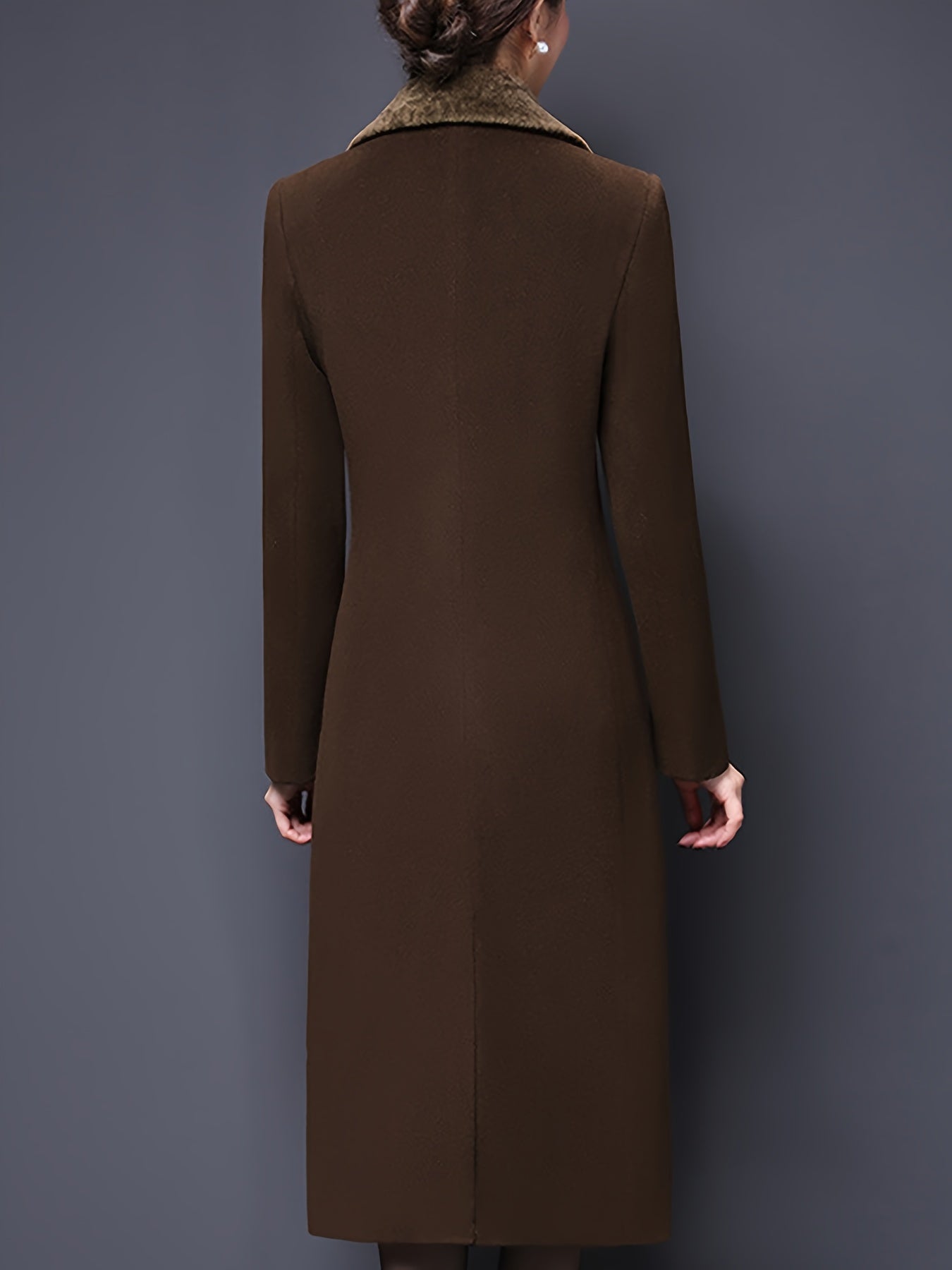 Double-Breasted Fur Coat