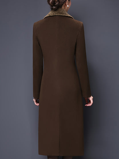 Double-Breasted Fur Coat