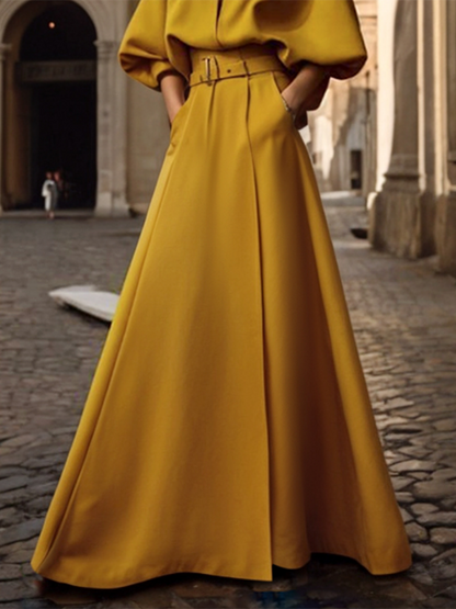 Renée Belted Maxi Dress