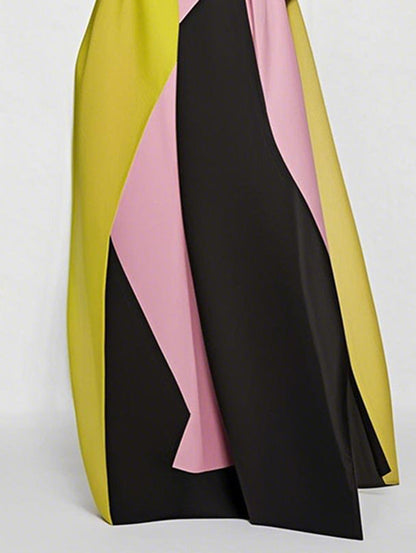 Amara Color-Block Maxi Dress