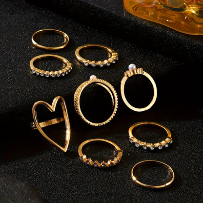 Heart Ring Set